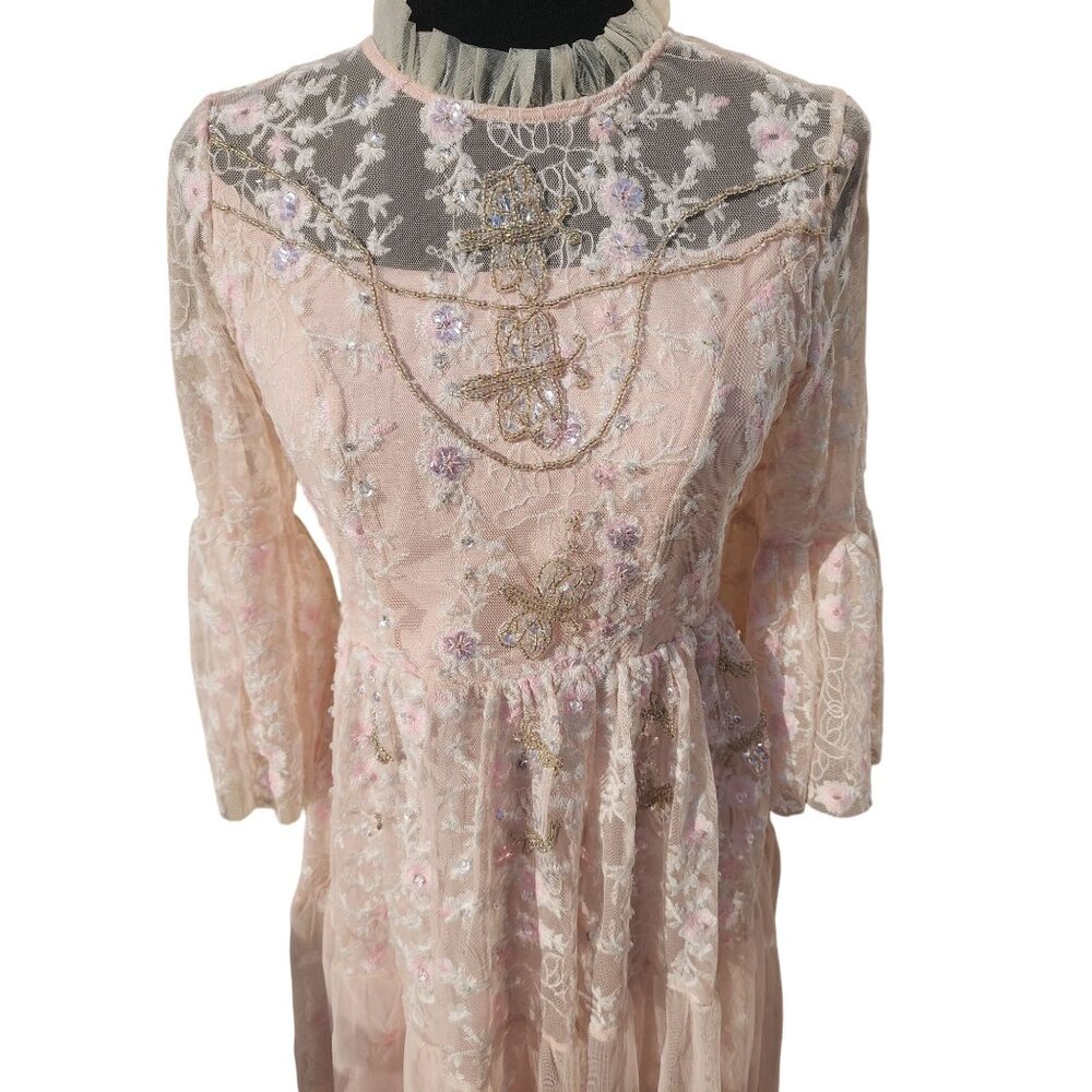 🐇Luxury Designer Couture Wedding Evening Cocktail Prom Party Runway Gown Dress - Picture 15 of 16